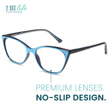 Premium Vivid Cat-Cye Reading Glasses for Women | R-934