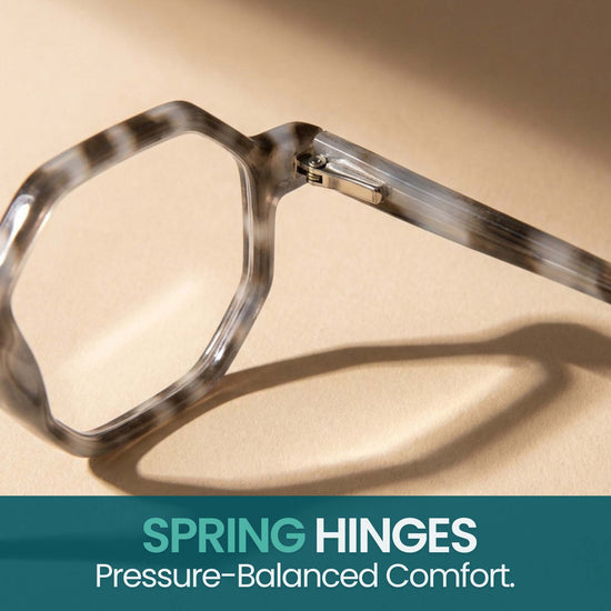 Oversized Hexagon Reading Glasses for Men & Women | R-696