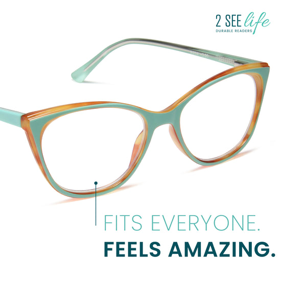 Vivid Cat Eye Reading Glasses for Women | R-934