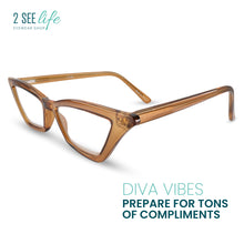 Funky Cat Eye Reading Glasses for Women | R-703