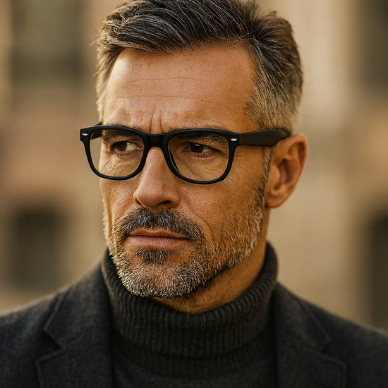 Large Retro Blue Light Reading Glasses for Men | R-845