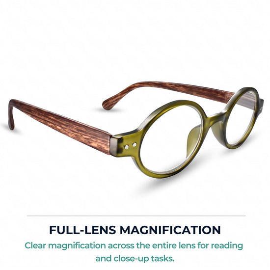Small Round Reading Glasses for Narrow Faces | R-415