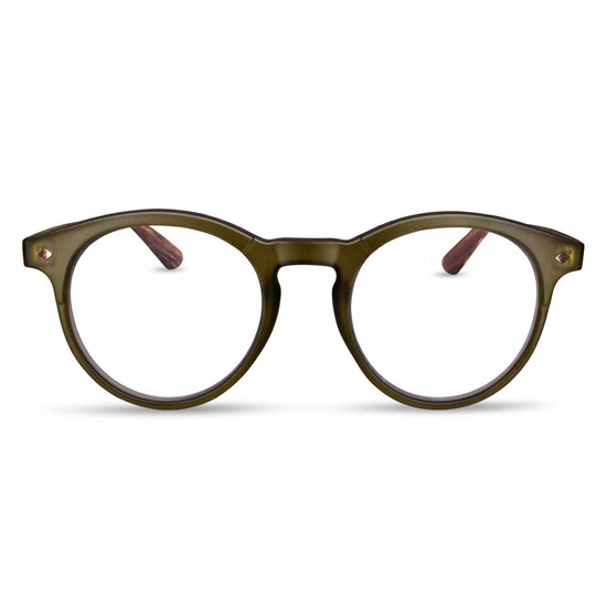 Large Round Blue Light Reading Glasses for Men & Women | R-729P