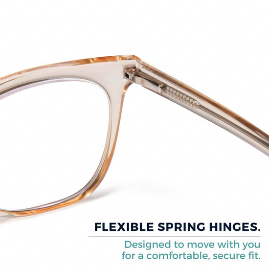 Clear Frame Blue Light Reading Glasses for Men & Women | R-771P