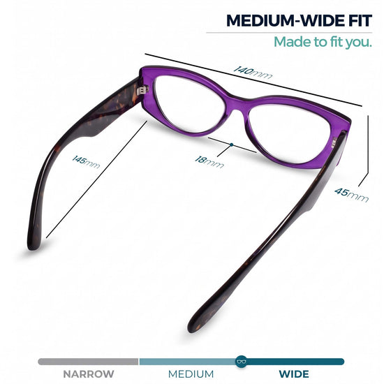 Vogue Oversized Cat Eye Reading Glasses for Women | R-867