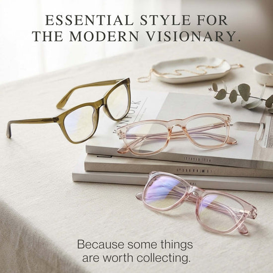 3-Pack Clear Frame Blue Light Reading Glasses | M-771P