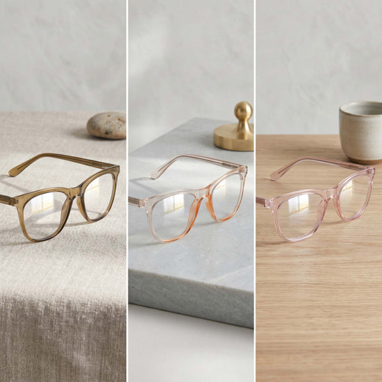 3-Pack Clear Frame Blue Light Reading Glasses | M-771P