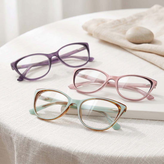 3-Pack Vivid Cat Eye Reading Glasses for Women | M-934