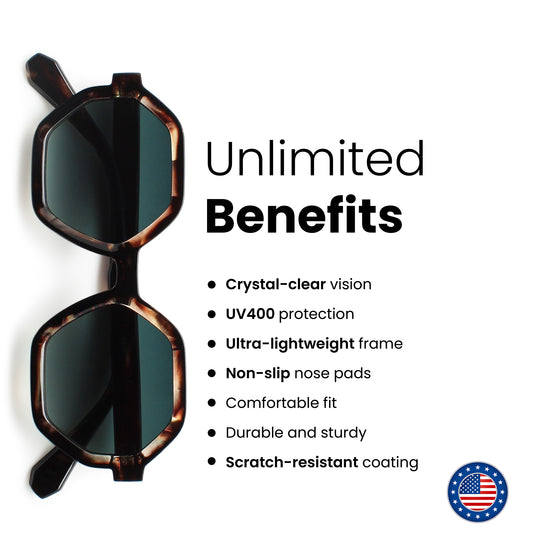 Oversized Hexagon Sunglasses for Women | C-5606