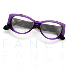 purple cat eye reading glasses
