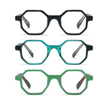 3-Pack Premium Oversized Hexagon TR-90 Reading Glasses for Men and Women | M-696