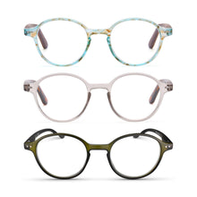 3-Pack Premium Retro Round Reading Glasses for Men & Women  | M-726