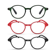 3-Pack Retro Round Reading Glasses for Men & Women | M-726