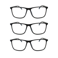 3-Pack Wide Frame Reading Glasses for Men | M-775