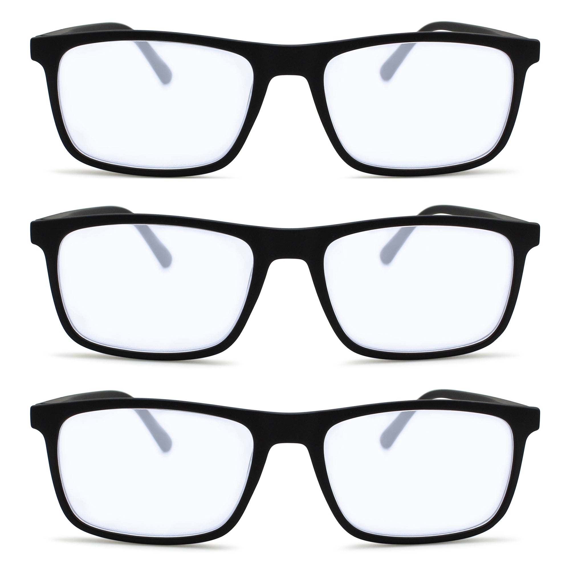 3-Pack Premium TR-90 Blue Light Blocking Reading Glasses for Men | M-808P