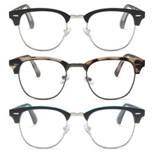 3-Pack Unisex Soft Square Wire Reading Glasses for Men & Women | M-827