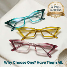 3-Pack Funky Cat Eye Reading Glasses for Women | M-703