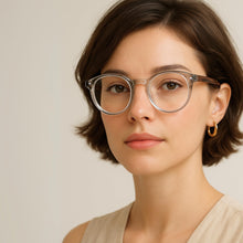 Premium TR-90 Large Round Anti Blue-Light Reading Glasses Men & Women | R-729P