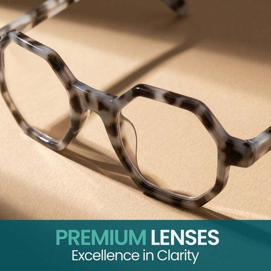 Oversized Hexagon Reading Glasses for Men & Women | R-696
