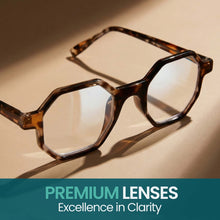 Premium Oversized Hexagon TR-90 Reading Glasses for Men and Women | R-696