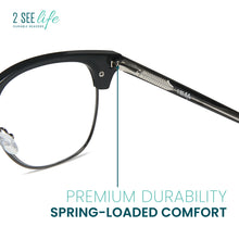 Unisex Soft Square Wire Reading Glasses for Men & Women | R-827