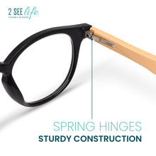 Retro Round Bamboo Frame Reading Glasses | R-925
