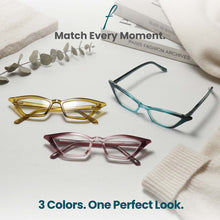 3-Pack Funky Cat Eye Reading Glasses for Women | M-703