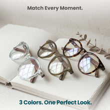 3-Pack Large Round Blue Light Reading Glasses | M-729P
