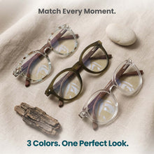 3-Pack Premium TR-90 Large Round Anti Blue-Light Reading Glasses Men & Women | M-729P