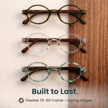 3-Pack Small Round TR-90 Reading Glasses for Men & Women | M-415