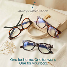 3-Pack Large Tortoiseshell Anti Blue Light Reading Glasses for Women | M-856P