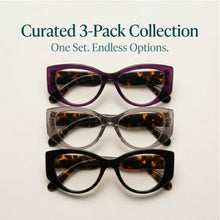 3-Pack Vogue Oversized Cat Eye Reading Glasses for Women | M-867