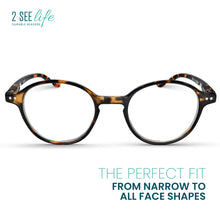 Premium Retro Round Reading Glasses Men & Women Small Narrow Faces | R-726