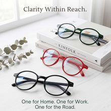 3-Pack Retro Round Reading Glasses for Men & Women | M-726