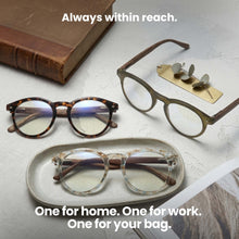 3-Pack Large Round Blue Light Reading Glasses | M-729P