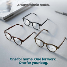 3-Pack Premium TR-90 Large Round Anti Blue-Light Reading Glasses Men & Women | M-729P