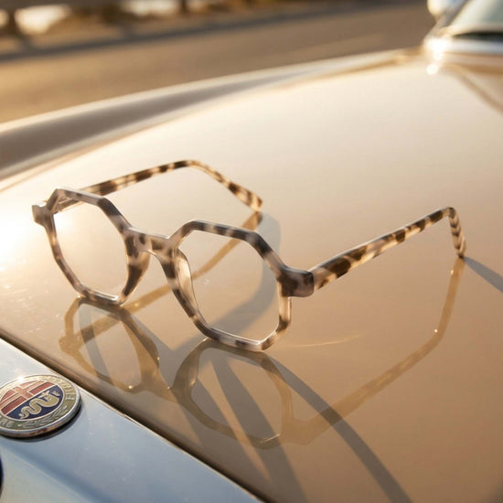 Oversized Hexagon Reading Glasses for Men & Women | R-696