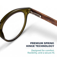 Large Round Blue Light Reading Glasses for Men & Women | R-729P