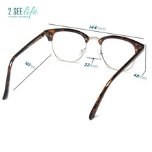 Square Wire Blue Light Reading Glasses for Men & Women | R-827P