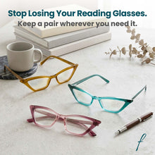 3-Pack Funky Cat Eye Reading Glasses for Women | M-703