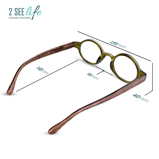 3-Pack Small Round Reading Glasses | M-415