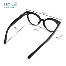 3-Pack Premium TR-90 Horn Rim Cat Eye Reading Glasses for Women | M-694