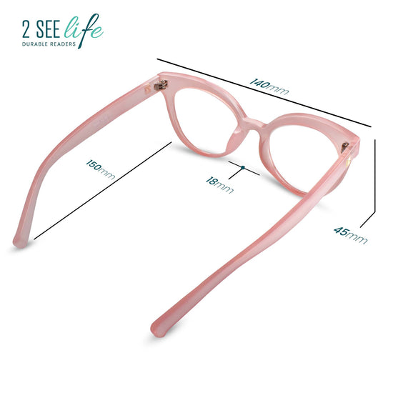 3-Pack Horn-Rim Cat Eye Reading Glasses for Women | M-694