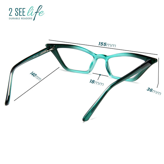 3-Pack Funky Cat Eye Reading Glasses for Women | M-703
