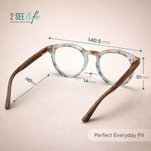 3-Pack Premium TR-90 Large Round Anti Blue-Light Reading Glasses Men & Women | M-729P