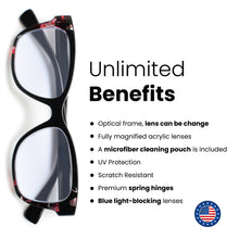 Colorful Blue-Light-Blocking Reading Glasses for Women | R-886P