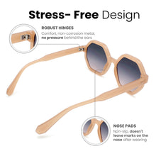 Oversized Hexagon Womens Sunglasses | C-5606