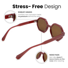 Oversized Hexagon Womens Sunglasses | C-5606