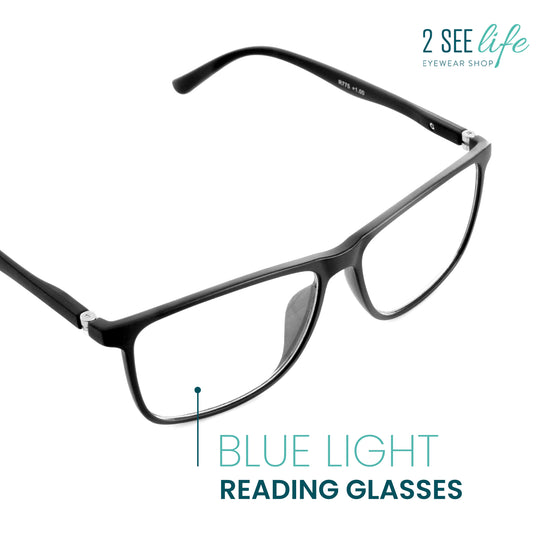 Durable Wide Frame Reading Glasses for Men | R-775