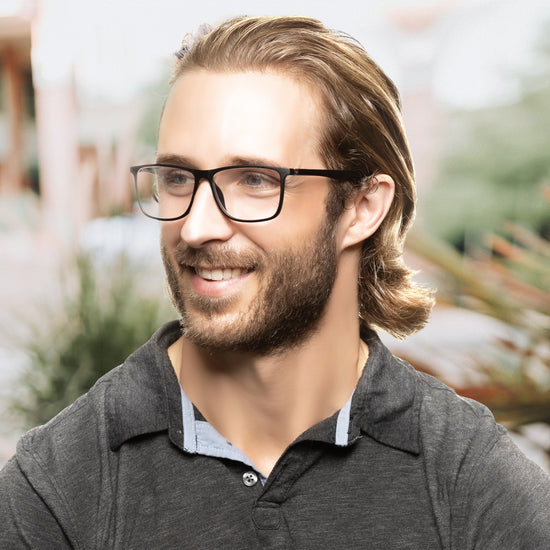 Durable Wide Frame Reading Glasses for Men | R-775